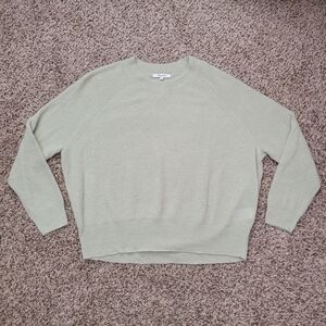 Madewell Sweater Elliston Crop Pullover Sage Green Alpaca Crew Size Small NWT
